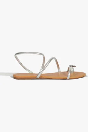 Schutz Sandália Rasteira Couro Boho Curvas