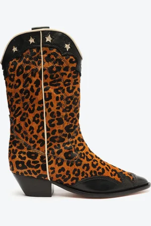 Schutz Bota Western S-Cicera Salto Bloco Couro