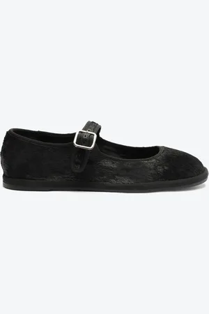 Schutz Sapatilha Bailarina Textura Preta