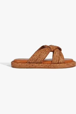Schutz Sandália Rasteira Slide Trançada