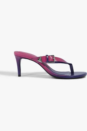 Schutz Mule Verniz Classic e Roxo