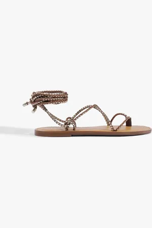 Schutz Sandália Rasteira Slim Couro