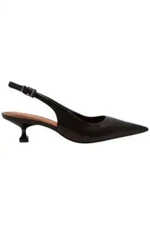 SANTA LOLLA Sapato Slingback Couro Preto 34
