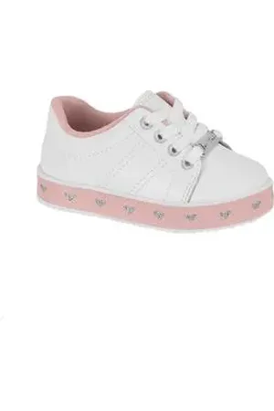 MOLEKINHA Tênis Infantil Feminino Com Solado Decorado Branco