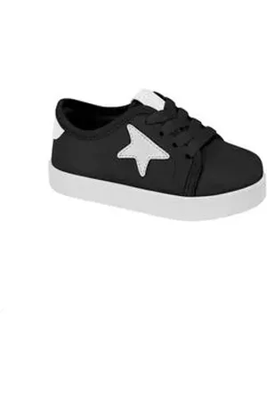 MOLEKINHA Tênis Casual Infantil Estrelas Preto Preto