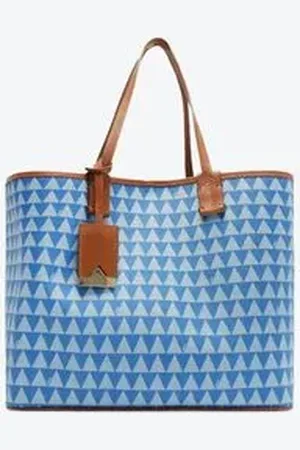 Schutz Bolsa Feminina Shopping Triangle Grande Azul Surf Blue