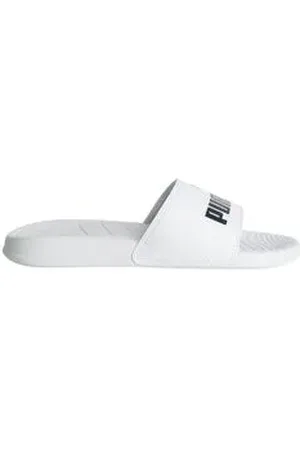 PUMA Chinelo Masculino Popcat Slide Branco White