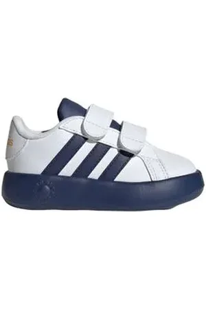 adidas Tenis Casual Bebe Grand Court Infantil Azul Ftwwht