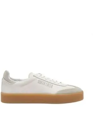 SANTA LOLLA Tênis Moda Feminino Em Camurça Branco Camurca Alvejado 34