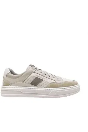 Democrata Sapatênis Masculino Denim Wide Creme Camel