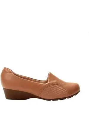 MODARE Sapato Feminino Anabela Joanete Marrom 34