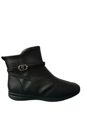 Piccadilly Bota Feminina Cano Baixo Anabela Preta 34