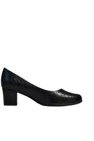Piccadilly Sapato Feminino Salto Médio Grosso Preto Preto