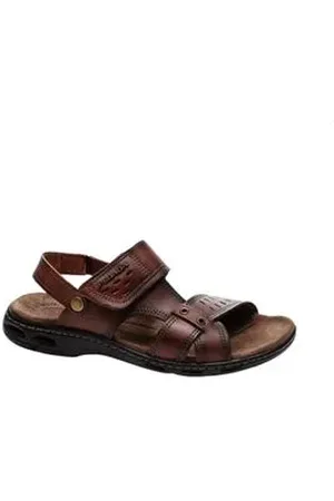 PEGADA Sandália Masculina Em Couro Marrom 39