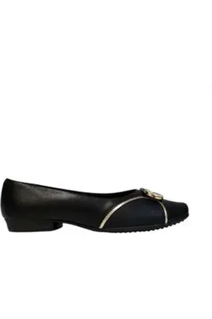 Piccadilly Sapatilha Feminina Bico Quadrado Preta Preto
