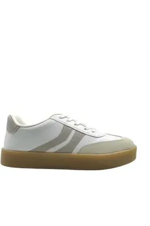 VIZZANO Tênis Moda Feminino Casual Branco E Cinza Branco
