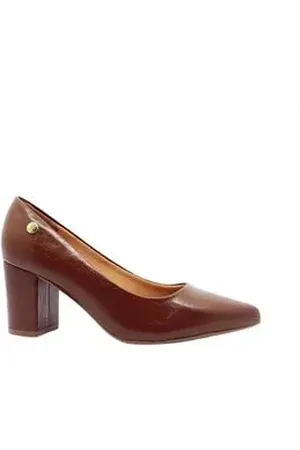 VIZZANO Sapato Feminino Salto Alto Grosso Marrom 33