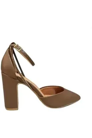 VIZZANO Sapato Feminino Salto Alto Grosso Marrom 33