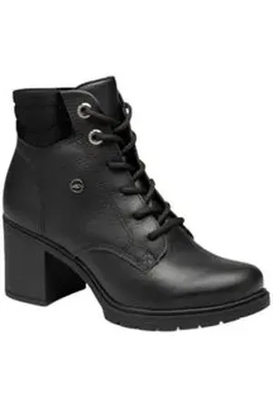 Dakota Bota Feminina Coturno Salto Alto Preta 34