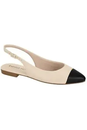BEIRA RIO Sapato Feminino Salomé Bico Fino Creme Creme