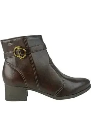 Dakota Bota Feminina Cano Baixo Casual Marrom 34