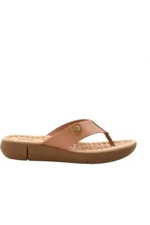 MODARE Tamanco Feminino Anabela Nude Nude