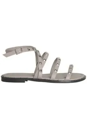 DAYANE MAGALHÃES Sandália Flat Intense Dayane Magalhães Spikes Cinza 36
