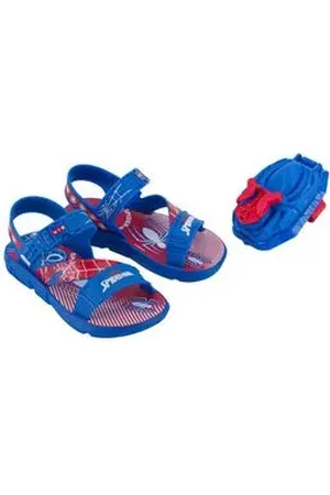 GRENDENE Sandália Infantil Papete Homem Aranha Azul Azul