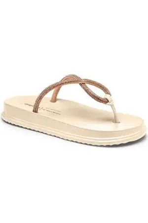 Dakota Tamanco Feminino Papete Strass Rose 38