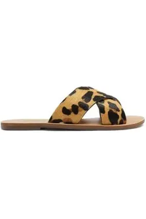 Anacapri Tamanco Feminino Rasteiro C3001400040001 Animal Print