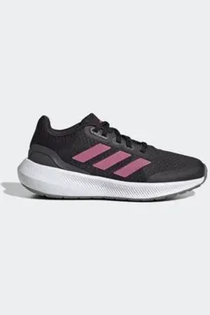 adidas Tênis Running Infantil Runfalcon 3.0 Preto E Rosa 26