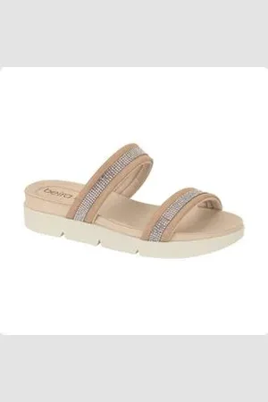 BEIRA RIO Tamanco Feminino Anabela Nude Nude