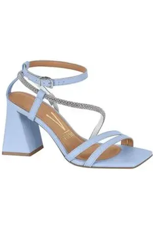 VIZZANO Sandália Feminino Salto Alto Grosso 6464.123 Silver