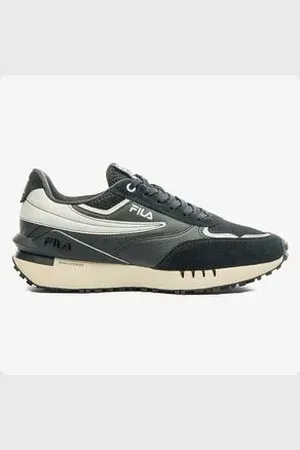 Fila Tênis Casual Masculino Renno Vintage Ii Preto Preto