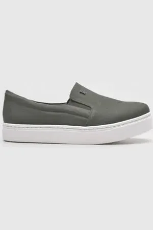SANTA LOLLA Tenis Moda Feminino Slip On Verde 34