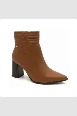 RAMARIM Bota Feminina Cano Médio Marrom 34