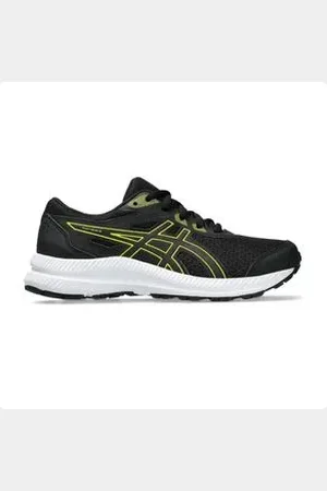 Asics Tênis Running Infantil Contend 8 Gs Preto E Verde Black