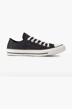 Converse Tênis Casual Chuck Taylor All Star Ox Matte Craft Preto