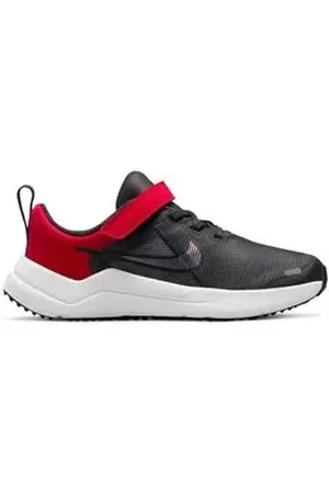 Nike Tênis Running Infantil Downshifter 12 Next Nature Preto E Vermelho Black