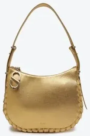 Schutz Bolsa Feminina Shoulder Zendaya Couro Dourada Un