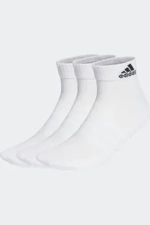 adidas Kit Meias Médio Cushioned Sportswear Ankle 3 Pares Branco White