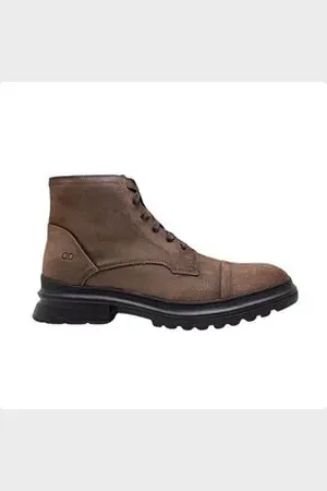 Democrata Bota Masculina Coturno Garage Marrom 39