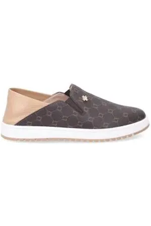 Luz da Lua Tênis Feminino Monograma Mocca Monograma