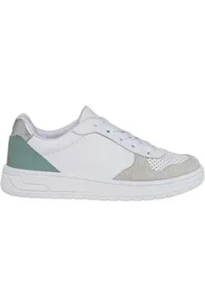 DAYANE MAGALHÃES Tênis Moda Feminina Dayane Magalhães Branco E Verde Branco