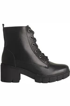 VIA MARTE Bota Feminina Coturno Preta 34