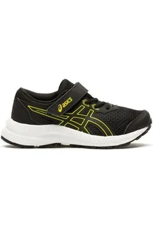 Asics Tênis Running Infantil Contend 8 Ps Preto E Amarelo Black