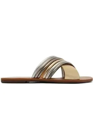 Anacapri Tamanco Feminino Rasteiro C3001402460012 Ouro