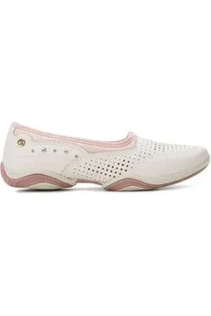 KOLOSH Tênis Moda Feminino Slip On Branco E Rosa 33