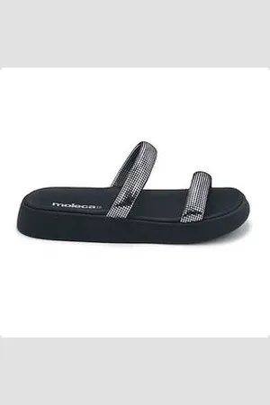 MOLECA Tamanco Feminino Papete Preto Preto