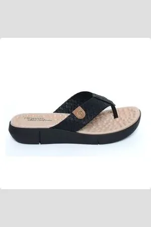 MODARE Tamanco Feminino Anabela Preto Preto
